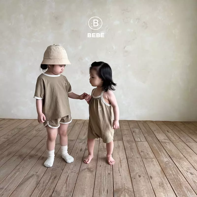Bella Bambina - Korean Baby Fashion - #onlinebabyshop - Bebe Peanut Piping Top Bottom Set - 9