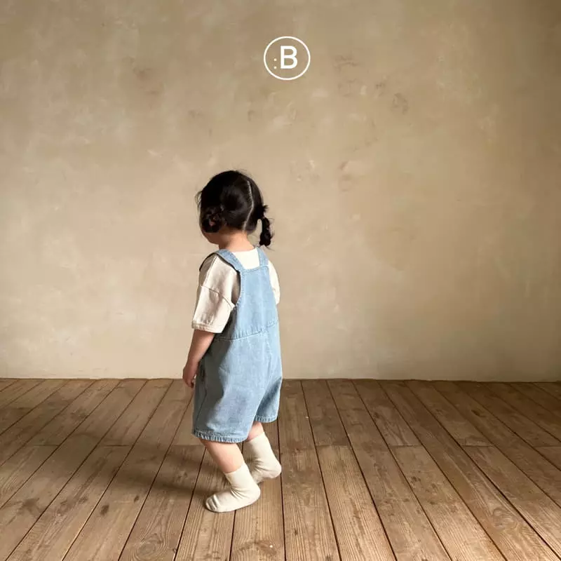 Bella Bambina - Korean Children Fashion - #childofig - Together Denim Dungarees  - 3
