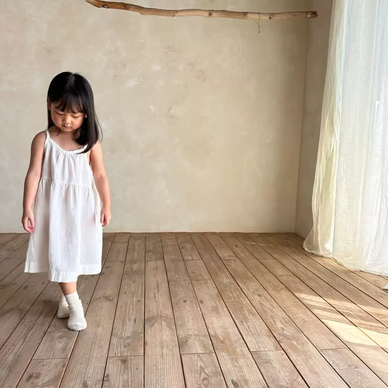 Bella Bambina - Korean Children Fashion - #designkidswear - Onui String Sleeveless One-piece