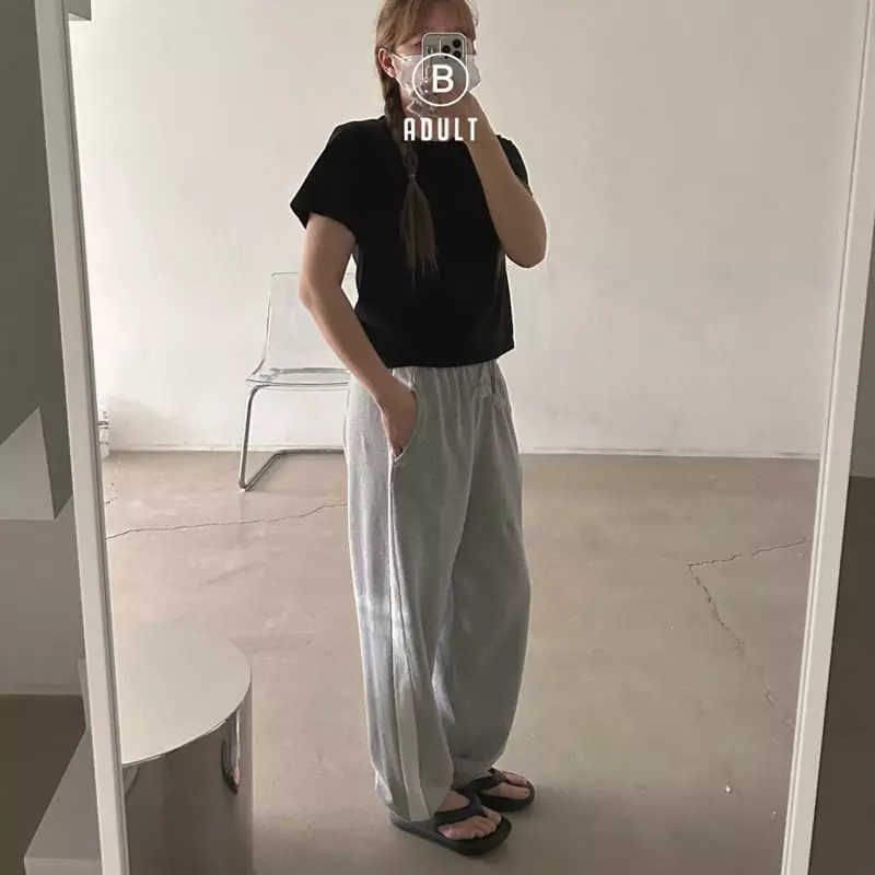 Bella Bambina - Korean Women Fashion - #pursuepretty - Sand Line Pants Mom - 2
