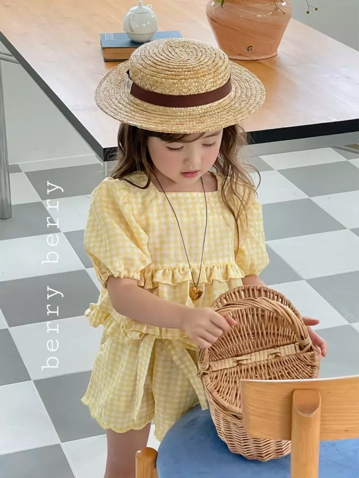 Berry Berry - Korean Children Fashion - #childrensboutique - Pop Corn Top Bottom Set - 8