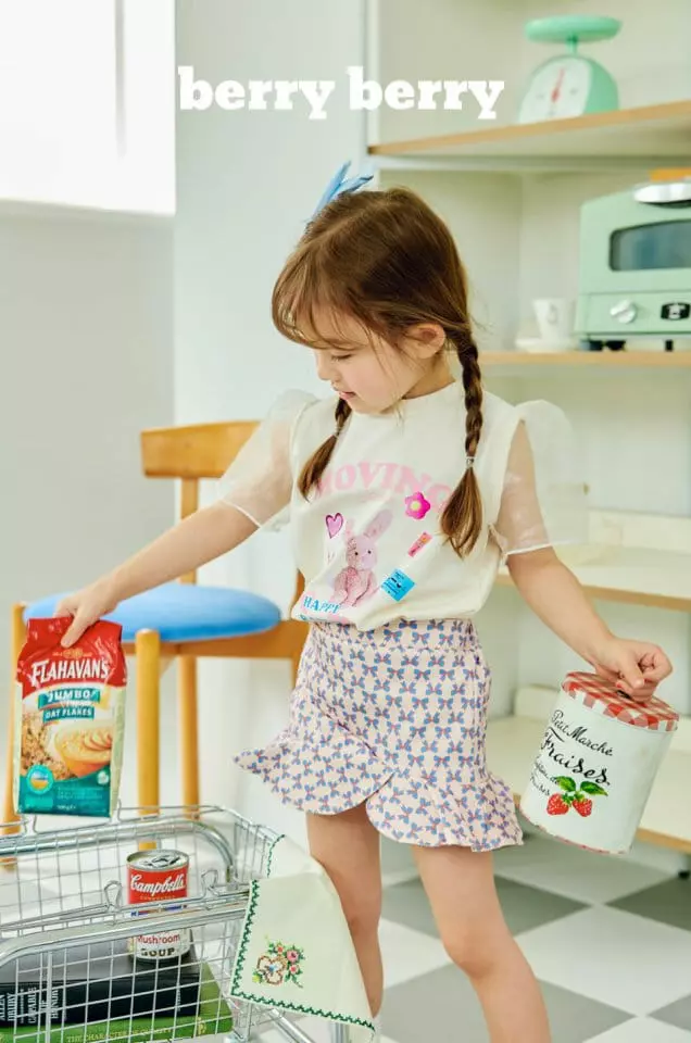 Berry Berry - Korean Children Fashion - #designkidswear - Happy Rabbit Tee - 4