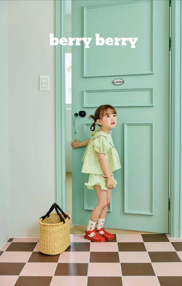 Berry Berry - Korean Children Fashion - #fashionkids - Strawberry Top Bottom Set - 2