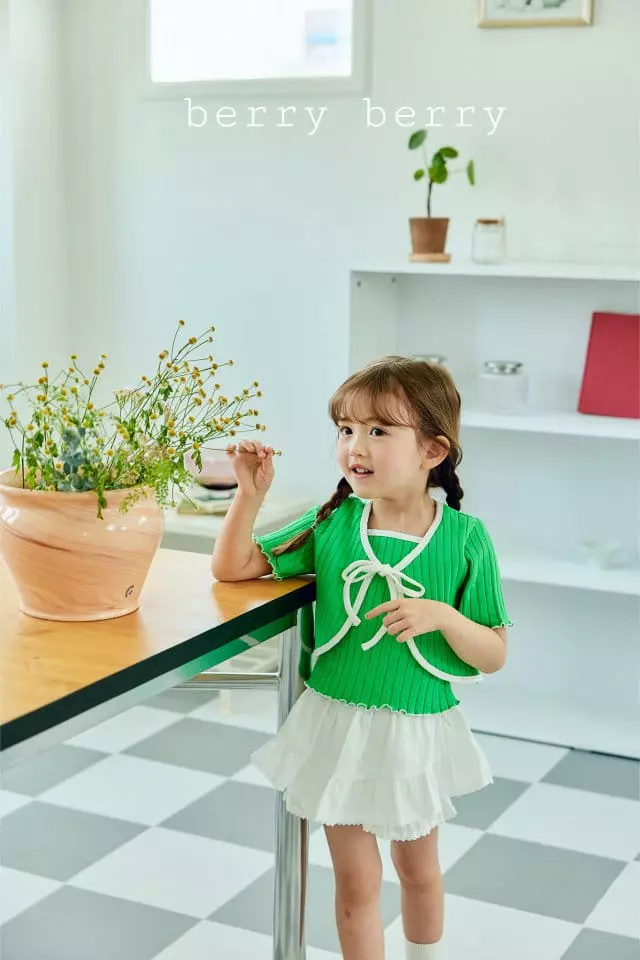 Berry Berry - Korean Children Fashion - #kidsshorts - Cardigan Set - 10