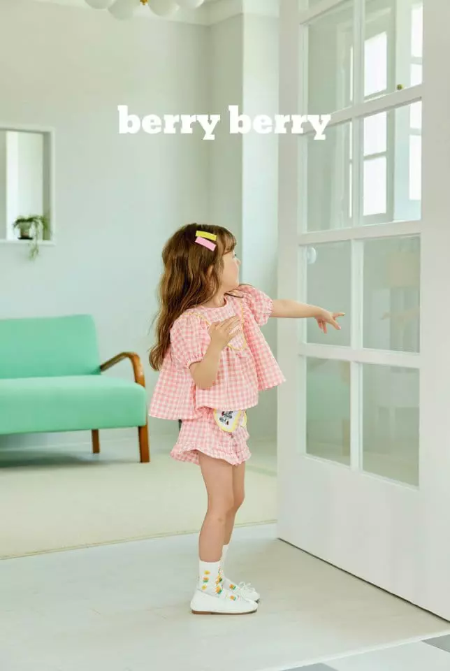 Berry Berry - Korean Children Fashion - #magicofchildhood - Strawberry Top Bottom Set - 8