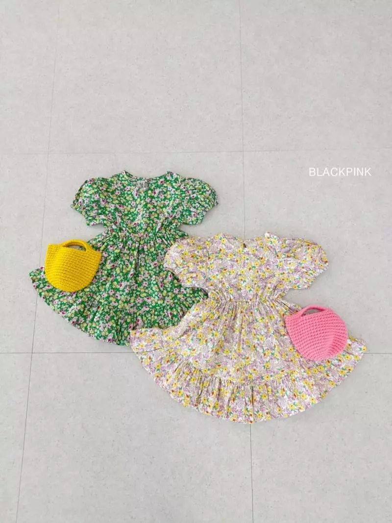 Black Pink - Korean Children Fashion - #Kfashion4kids - Flory One-piece