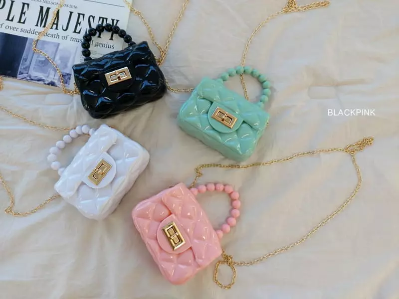 Black Pink - Korean Children Fashion - #childrensboutique - Jelly Cross Bag - 6