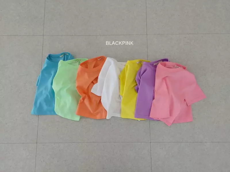 Black Pink - Korean Children Fashion - #childrensboutique - Basic Tee