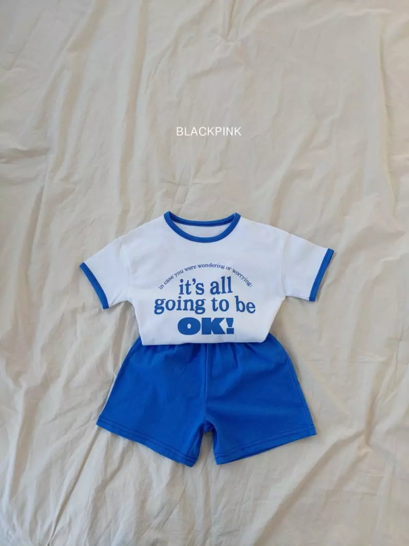 Black Pink - Korean Children Fashion - #kidzfashiontrend - Okay Top Bottom Set - 10