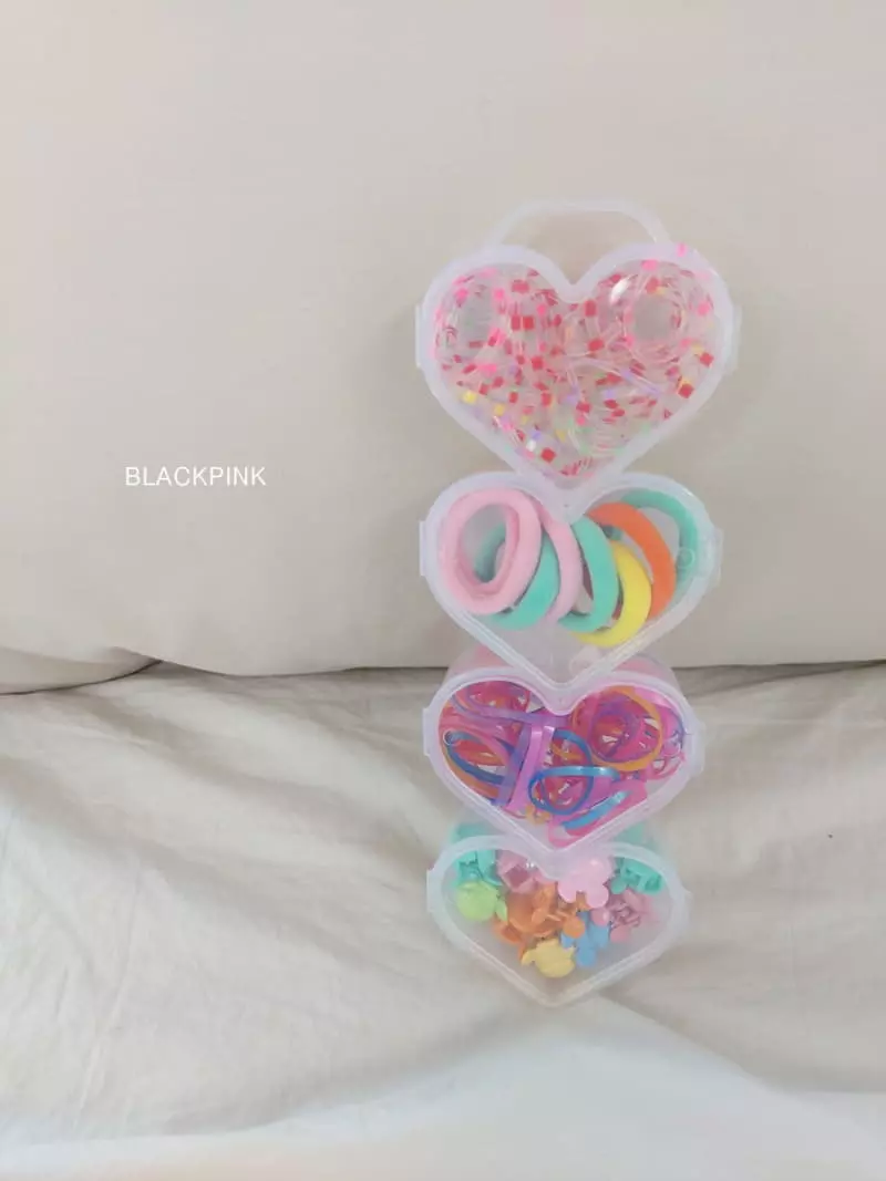 Black Pink - Korean Children Fashion - #magicofchildhood - Random Heart Case - 3