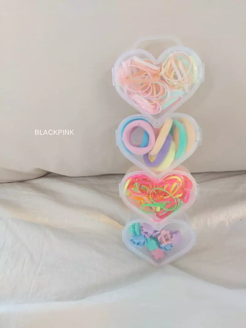 Black Pink - Korean Children Fashion - #magicofchildhood - Random Heart Case - 4