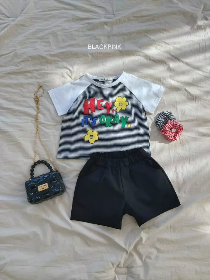 Black Pink - Korean Children Fashion - #minifashionista - Hey Raglan Tee - 12