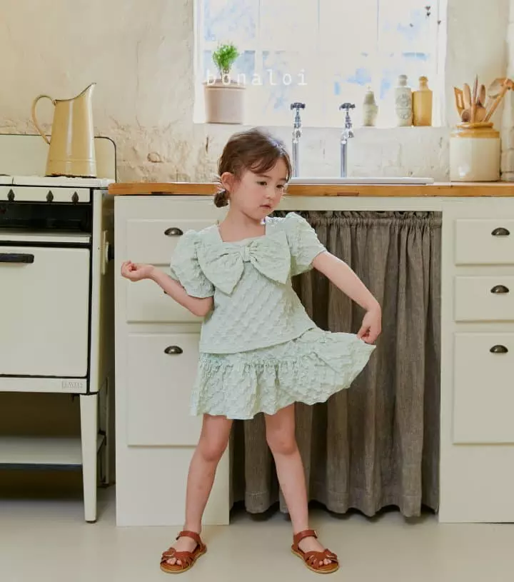 Bonaloi - Korean Children Fashion - #childofig - Big Ribbon Blouse - 6