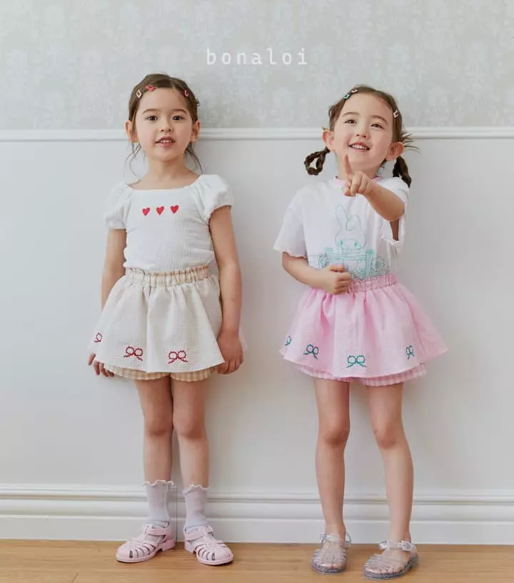 Bonaloi - Korean Children Fashion - #childofig - Hi Paint Tee - 5