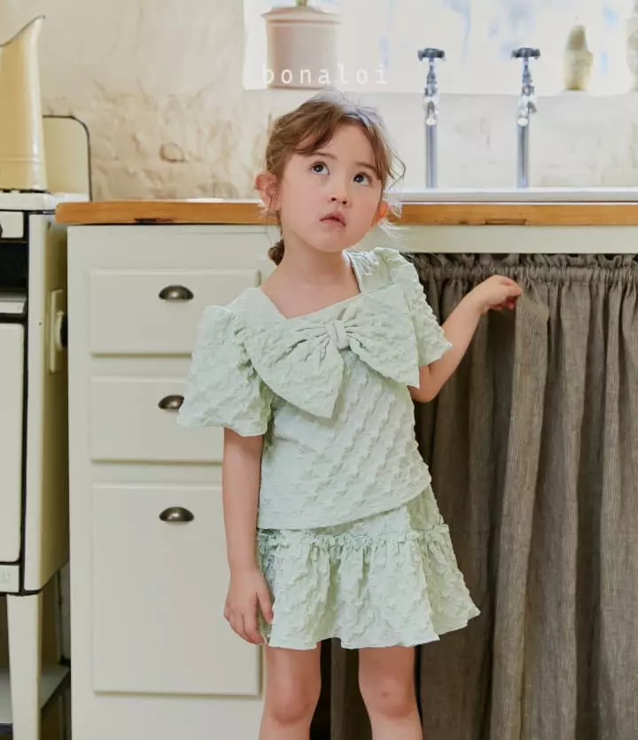 Bonaloi - Korean Children Fashion - #childrensboutique - Big Ribbon Blouse - 7