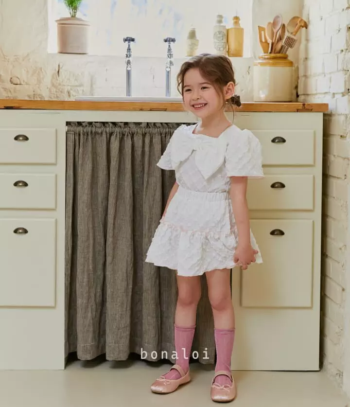Bonaloi - Korean Children Fashion - #kidsshorts - Big Ribbon Blouse - 11
