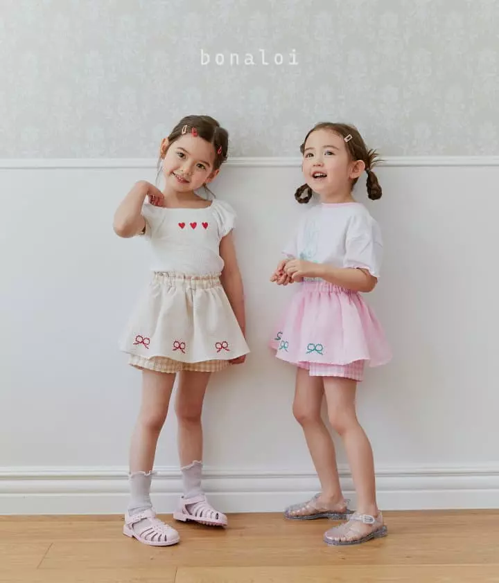 Bonaloi - Korean Children Fashion - #kidsstore - Mamng Skirt pants - 2