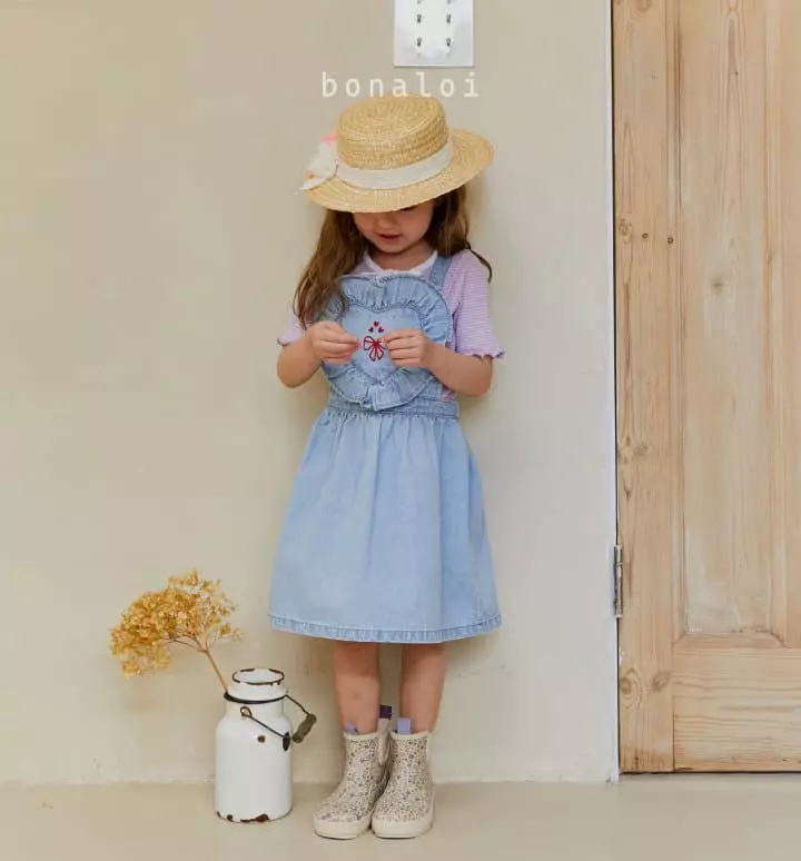 Bonaloi - Korean Children Fashion - #kidzfashiontrend - Molly Stripes Tee - 9