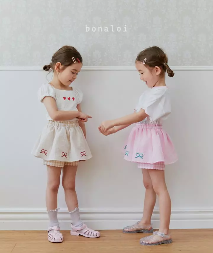 Bonaloi - Korean Children Fashion - #kidzfashiontrend - Mamng Skirt pants - 3