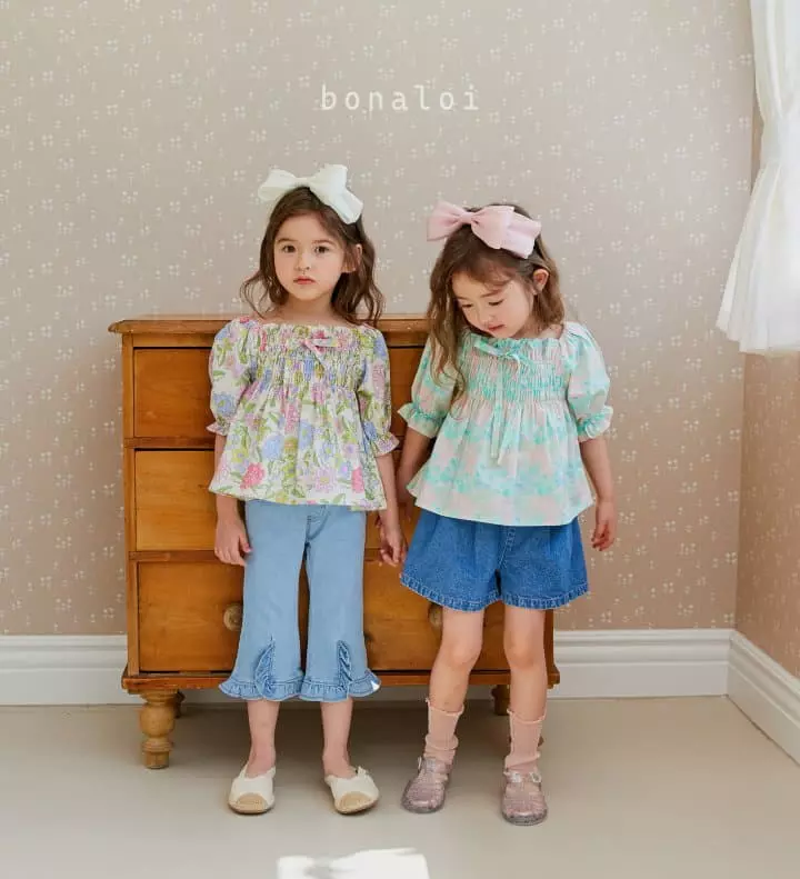 Bonaloi - Korean Children Fashion - #todddlerfashion - Botton Frill Jeans - 7