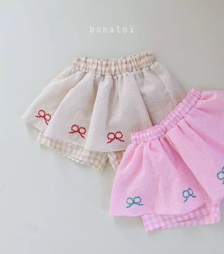 Bonaloi - Korean Children Fashion - #toddlerclothing - Mamng Skirt pants - 10