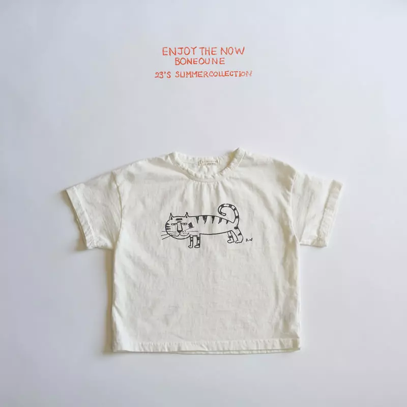 Boneoune - Korean Children Fashion - #Kfashion4kids - Happy Tiger Tee - 2