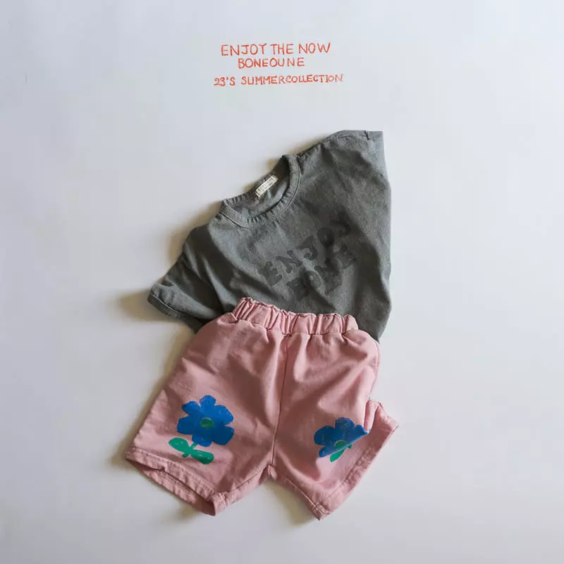 Boneoune - Korean Children Fashion - #childrensboutique - Blue Flower Shirt