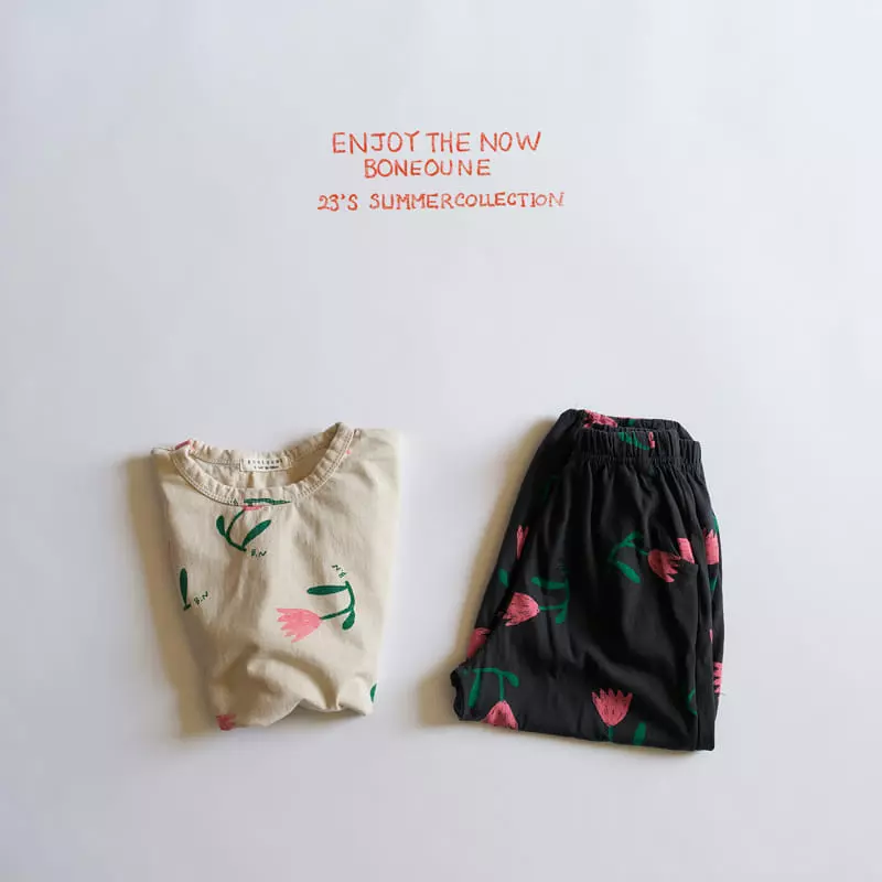 Boneoune - Korean Children Fashion - #kidsstore - Daldal Flower Tee - 2