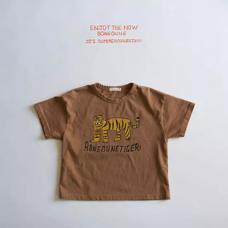 Boneoune - Korean Children Fashion - #magicofchildhood - Bone Yello Tiger Tee
