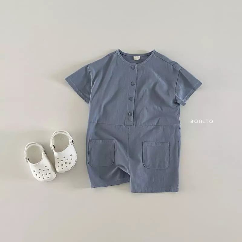 Bonito - Korean Baby Fashion - #babyboutiqueclothing - Short Sleeves Overalls - 4