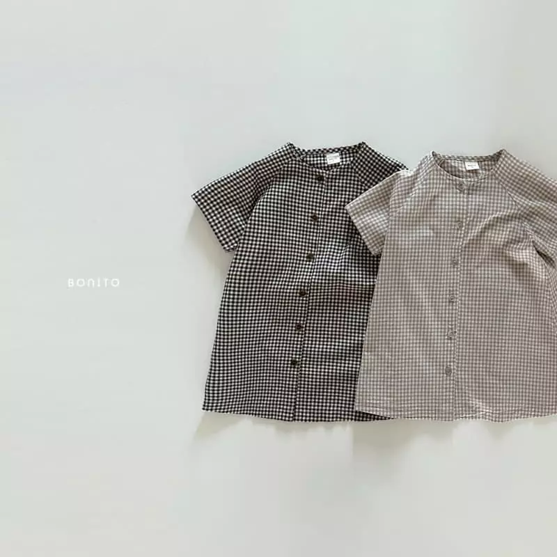 Bonito - Korean Baby Fashion - #babyfever - Check One-piece