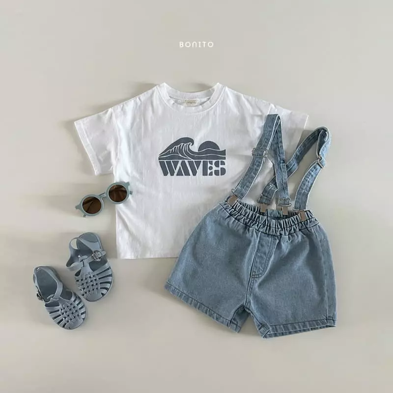Bonito - Korean Baby Fashion - #babyfever - Denim Suspendar - 5