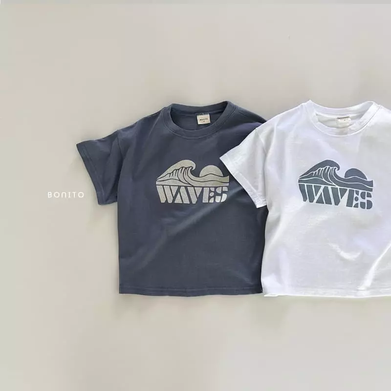 Bonito - Korean Baby Fashion - #babyootd - Wave Tee - 2