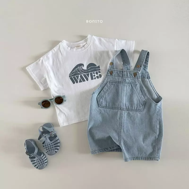 Bonito - Korean Baby Fashion - #babyoutfit - Denim Dungarees - 6