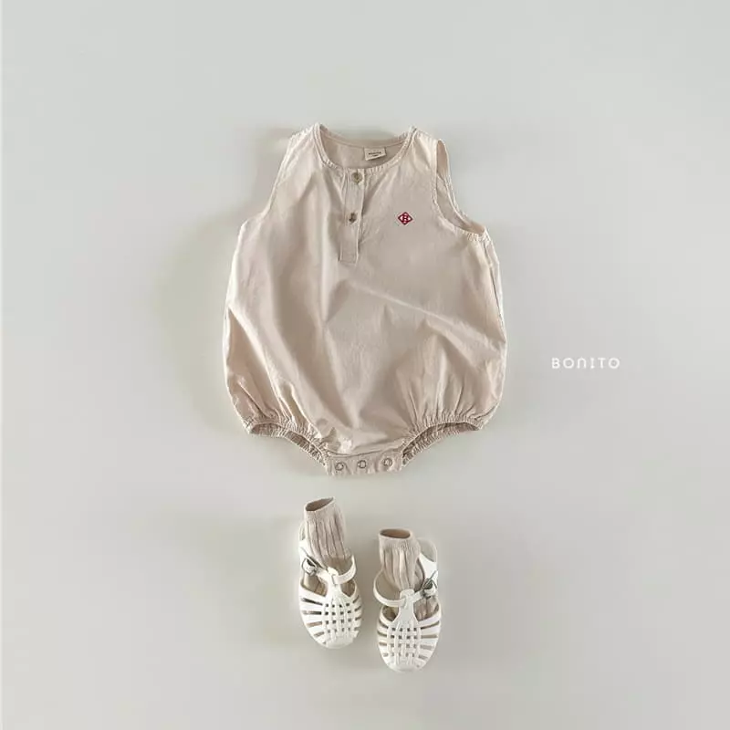Bonito - Korean Baby Fashion - #babywear - Linen Sleeveless Bodysuit - 10