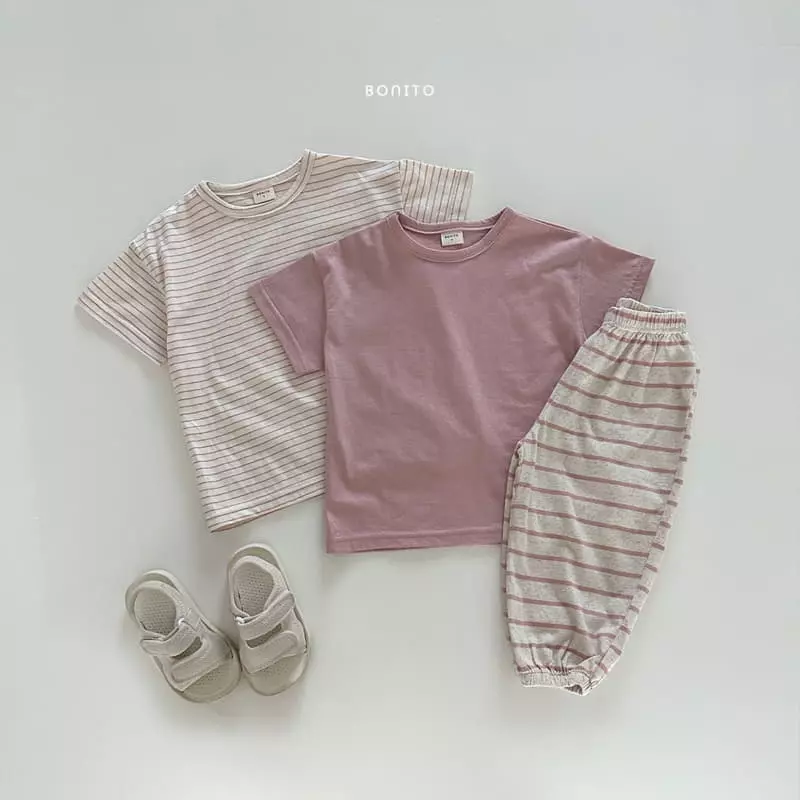 Bonito - Korean Baby Fashion - #onlinebabyboutique - Stripes Summer Pants - 8