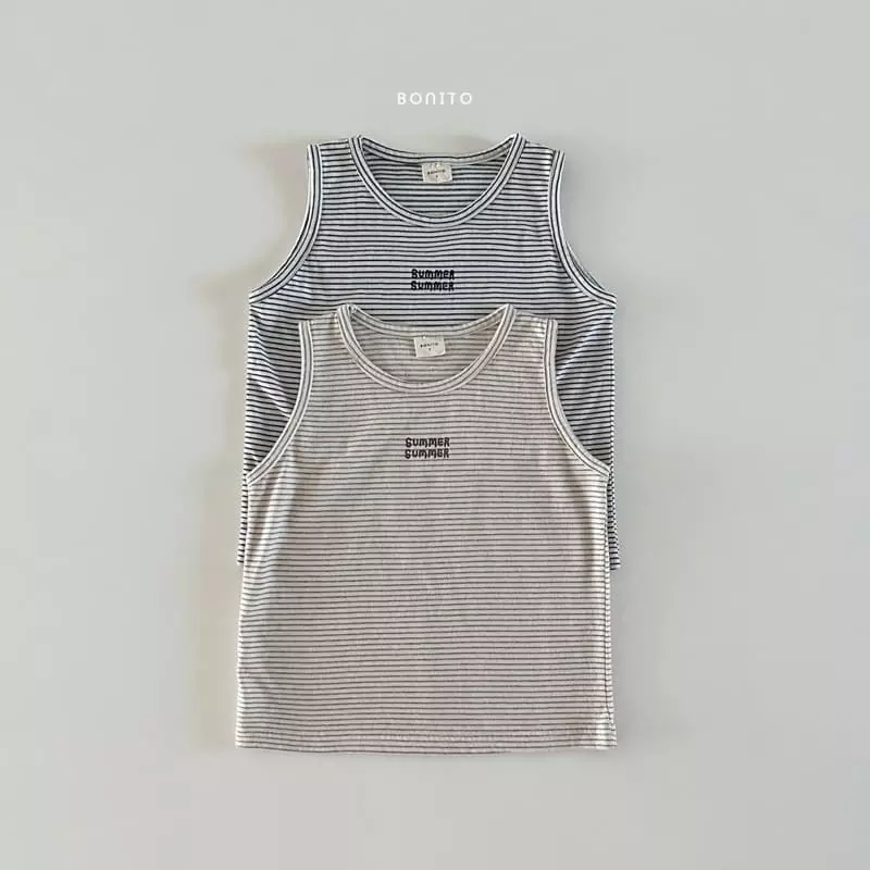 Bonito - Korean Baby Fashion - #onlinebabyboutique - Stripes Sleeveless - 2
