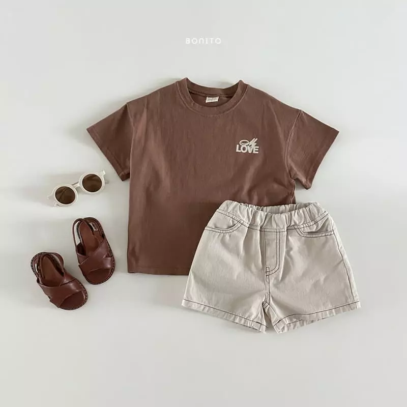 Bonito - Korean Baby Fashion - #onlinebabyboutique - Cotton Stitch Shorts - 5