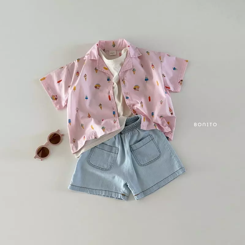 Bonito - Korean Baby Fashion - #onlinebabyshop - Two Pocket Denim Shorts - 12