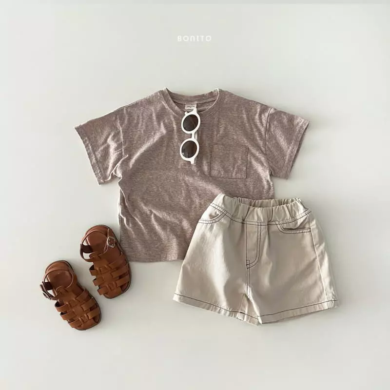 Bonito - Korean Baby Fashion - #smilingbaby - Slav Pocket Tee - 5