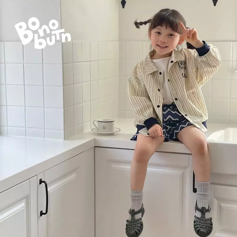 Bonobutton - Korean Children Fashion - #littlefashionista - Watter Stripes Shorts - 8