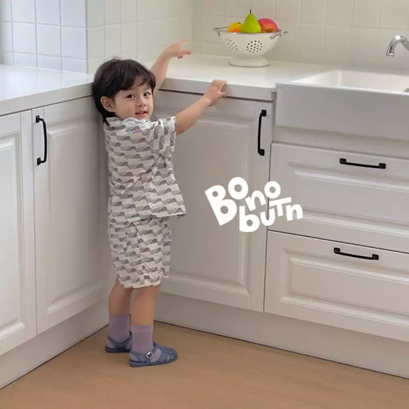 Bonobutton - Korean Children Fashion - #prettylittlegirls - Hedgehog Top Bottom Set - 3