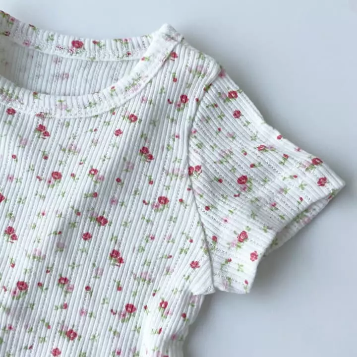 Brody Jane - Korean Children Fashion - #childofig - Floral Short Sleeves Easywear - 2