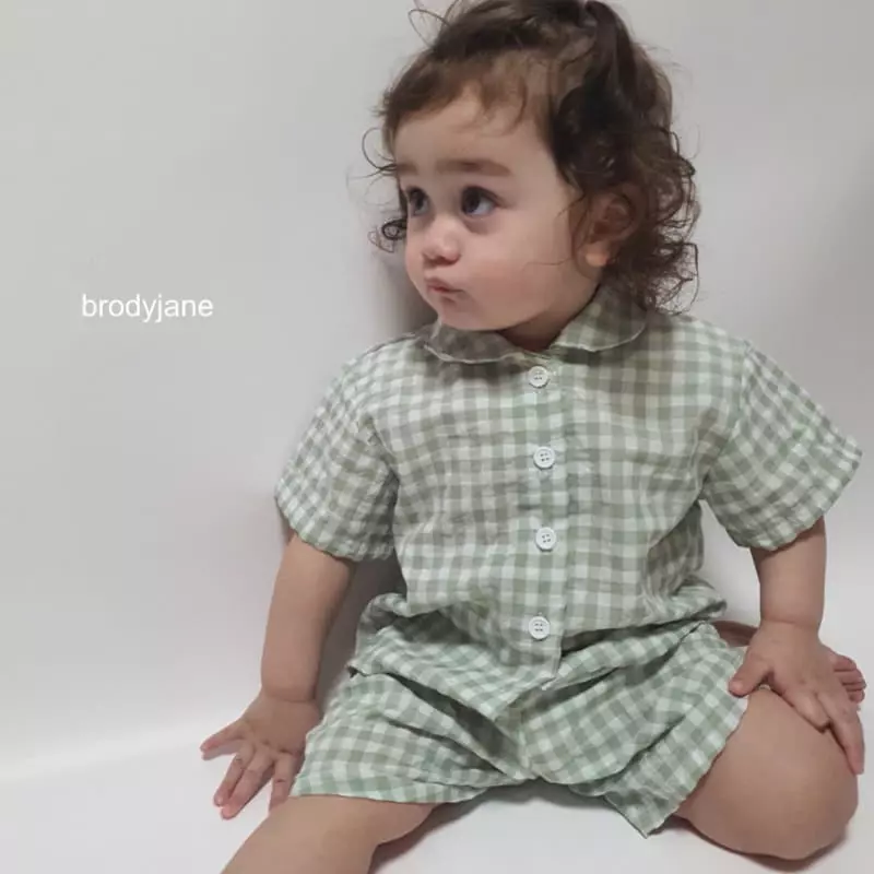 Brody Jane - Korean Children Fashion - #kidsstore - Mono Check Easywear