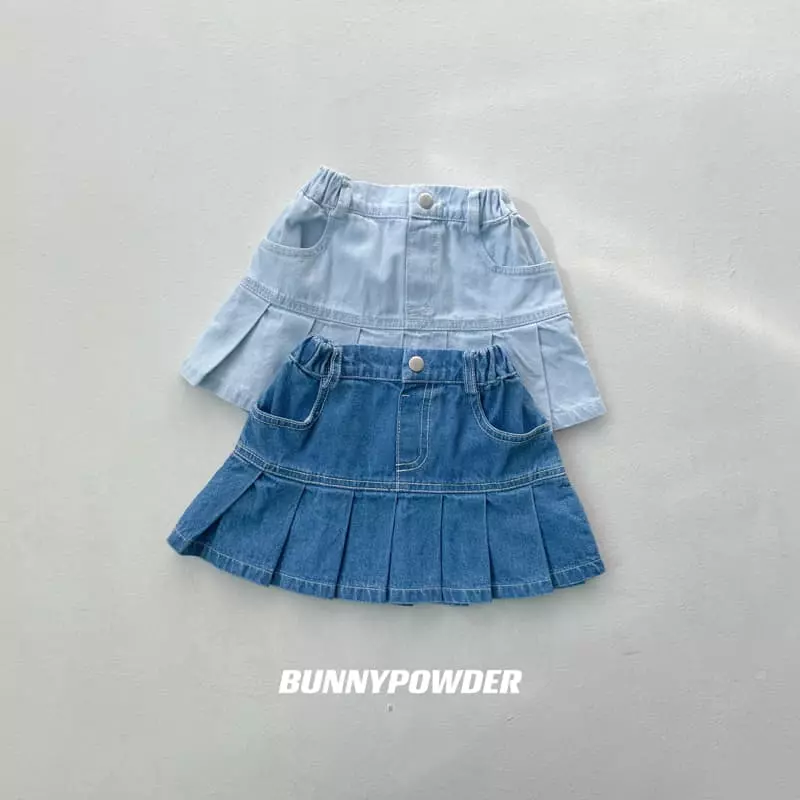 Bunny Powder - Korean Children Fashion - #discoveringself - Ditto Denim Skirt - 2