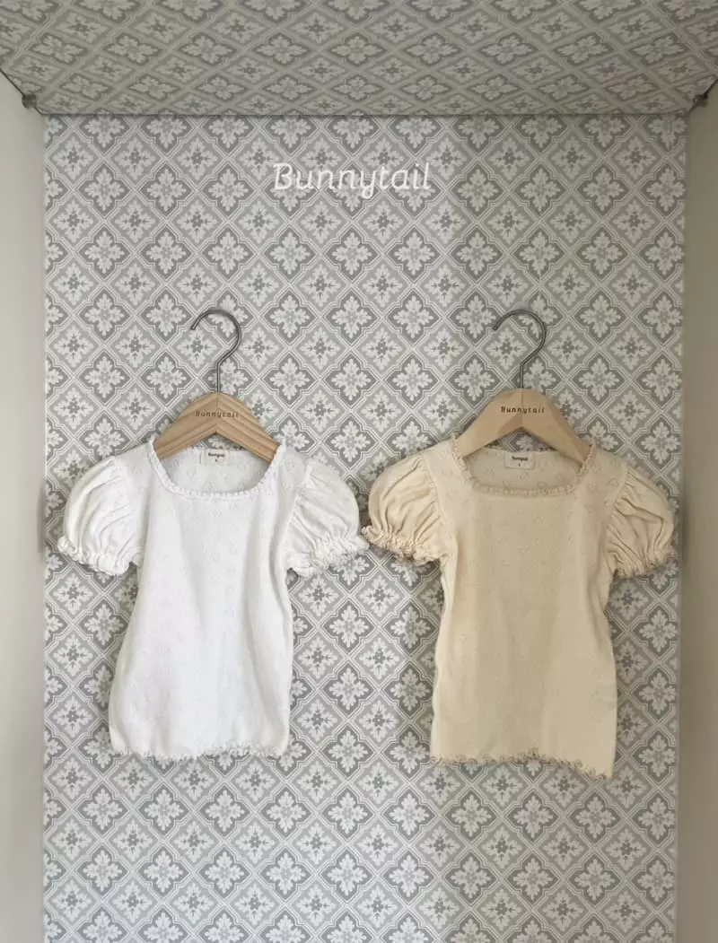 Bunnytail - Korean Children Fashion - #Kfashion4kids - Lovely Eyelet Tee