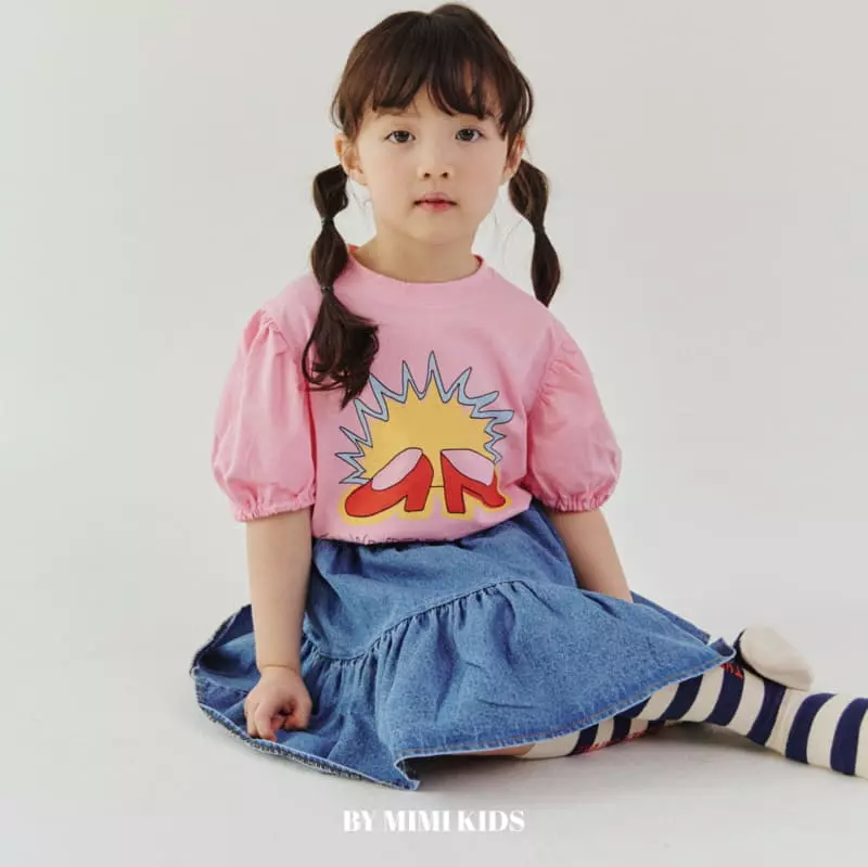 Bymimi - Korean Children Fashion - #Kfashion4kids - Shoes Shirring Tee - 11