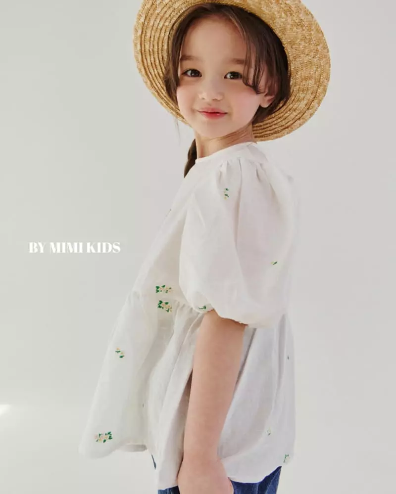 Bymimi - Korean Children Fashion - #childofig - Dandelion Embrodiery Blouse - 8