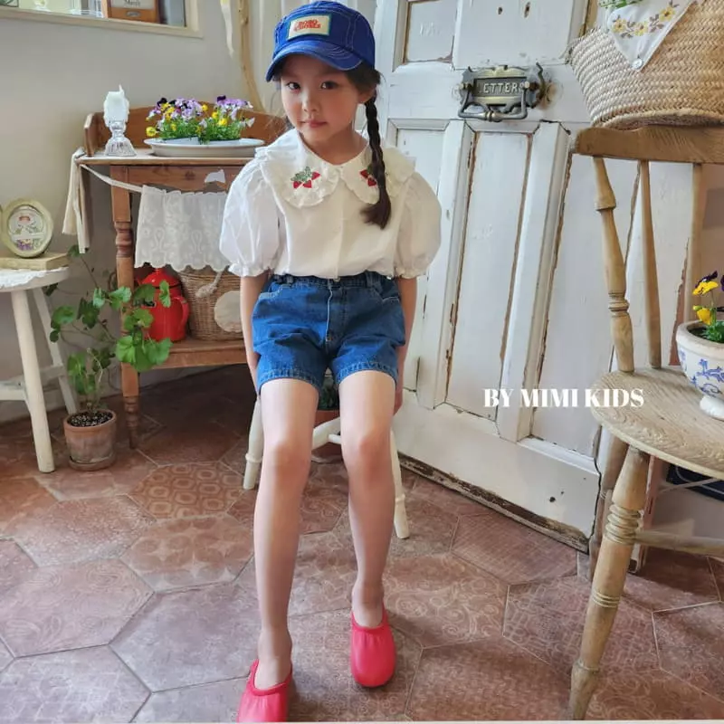Bymimi - Korean Children Fashion - #discoveringself - Strawberry Embroidery Blouse - 12