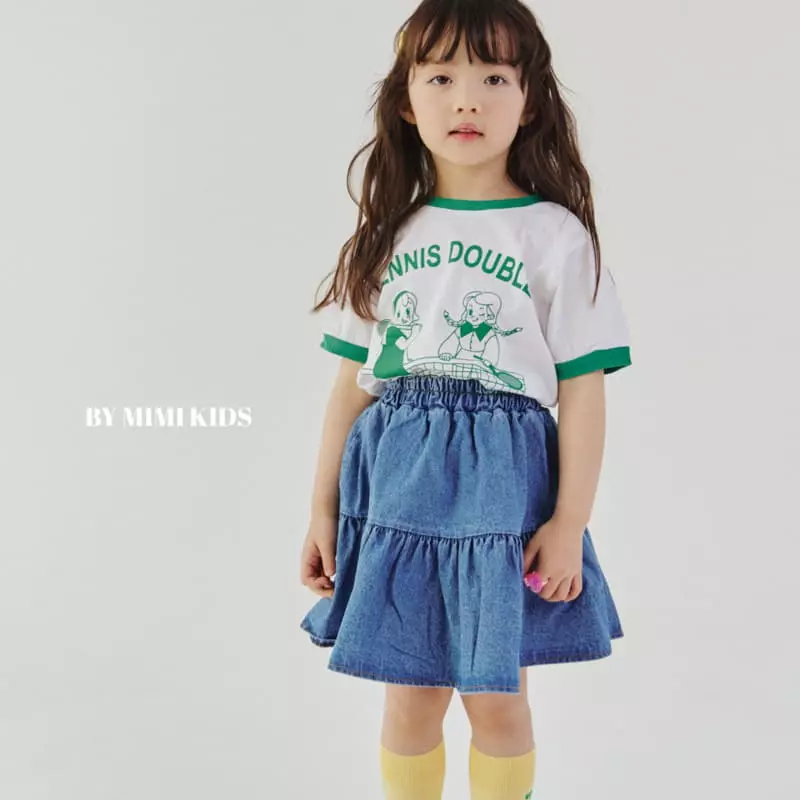 Bymimi - Korean Children Fashion - #kidsshorts - Tennis Girl Tee - 9